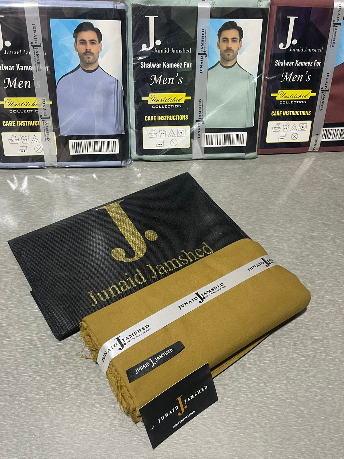 JUNAID JAMSHED ( BRAZIL ) MEN Unstitched Summer Wash & Wear