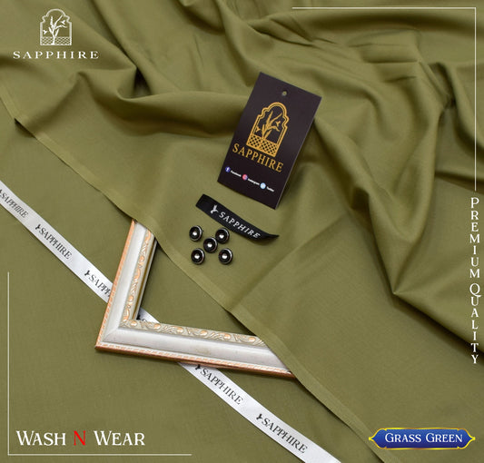 SAPPHIRE ( GRASS GREEN ) MEN Unstitched BOSKI