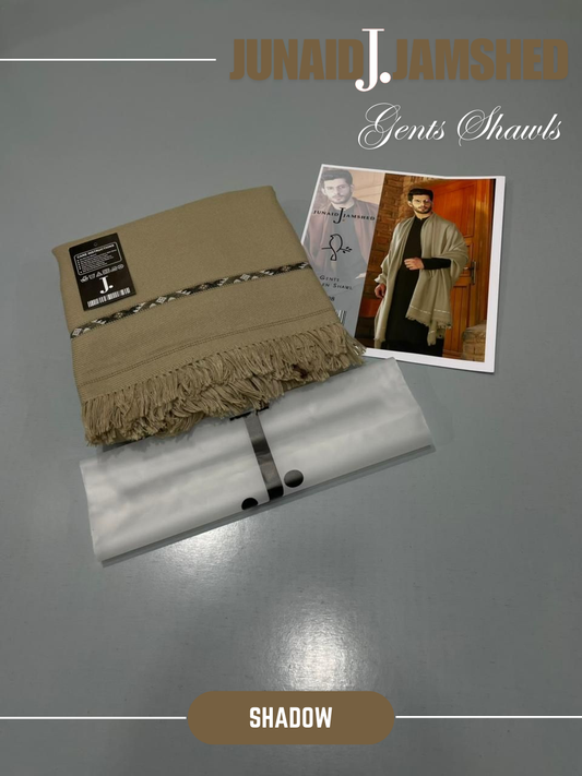 JUNAID JAMSHED- Premium - Gents Wool Shawl – Shadow