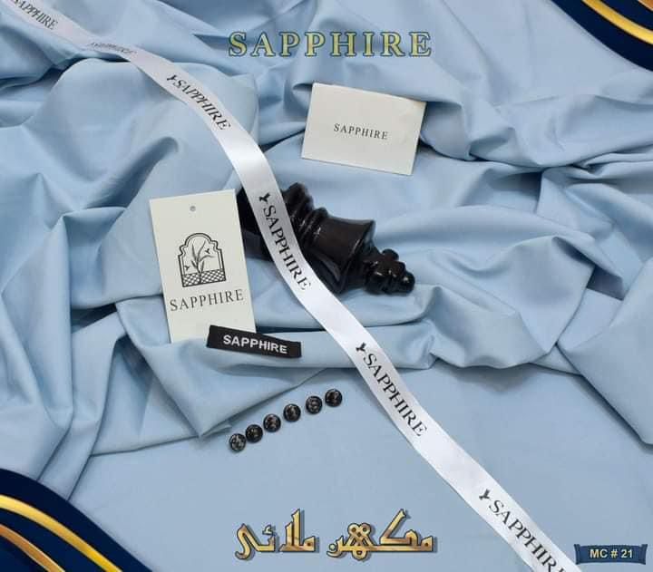 SAPPHIRE ( WILD BLUE ) MEN Unstitched 4-Season Wash & Wear