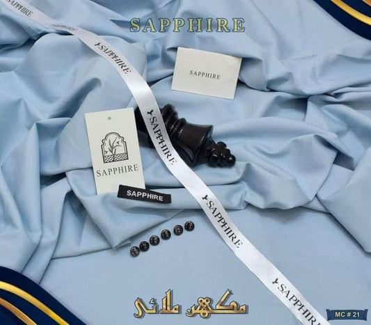 SAPPHIRE ( WILD BLUE ) MEN Unstitched 4-Season Wash & Wear