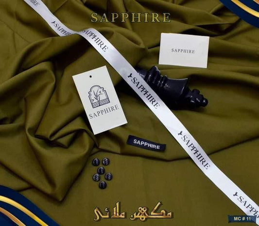 SAPPHIRE ( PULLMAN BROWN ) MEN Unstitched 4-Season Wash & Wear