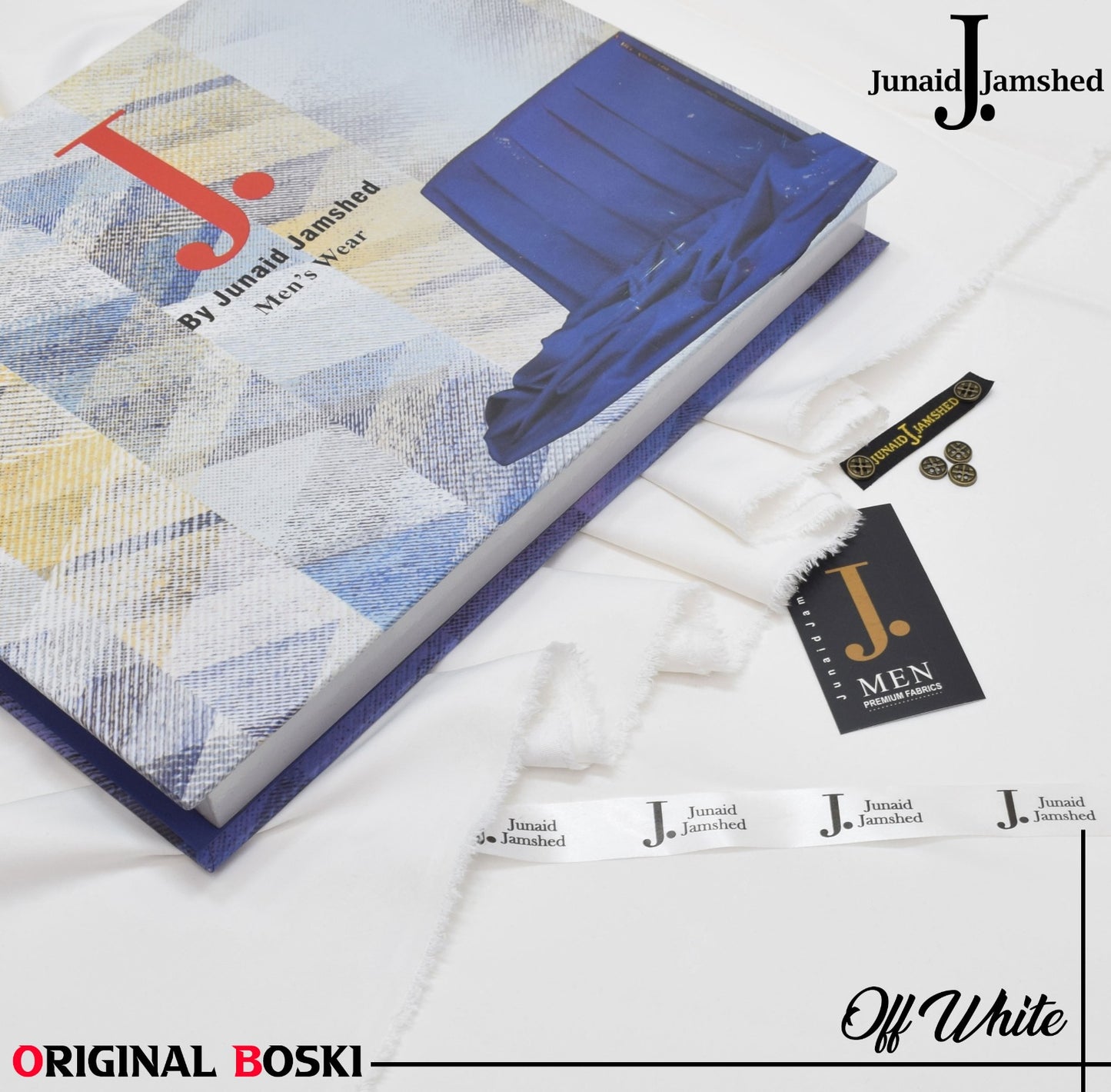 DEAL 3 - JUNAID JAMSHED ORIGNAL BOSKI ( 2 - OFF WHITE )