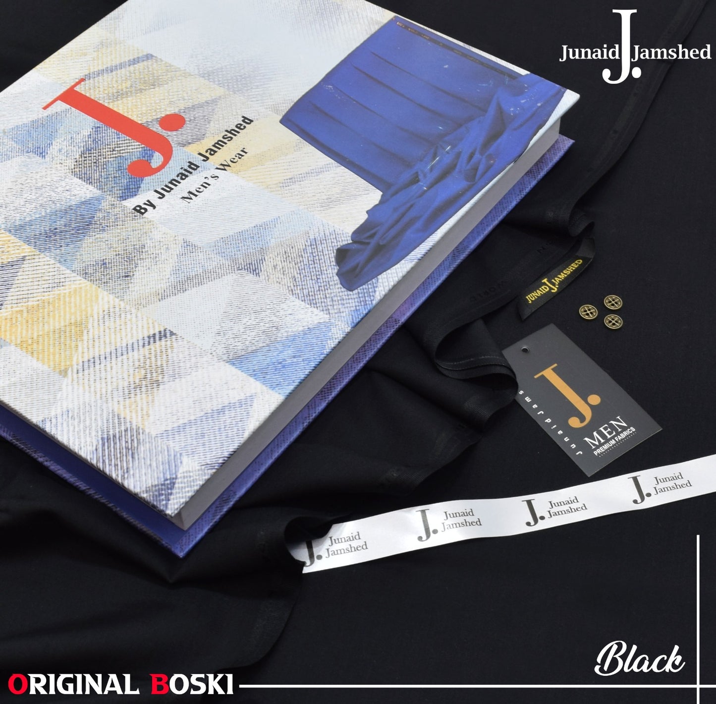 DEAL 2 - JUNAID JAMSHED ORIGNAL BOSKI ( 2 - PURE BLACK )