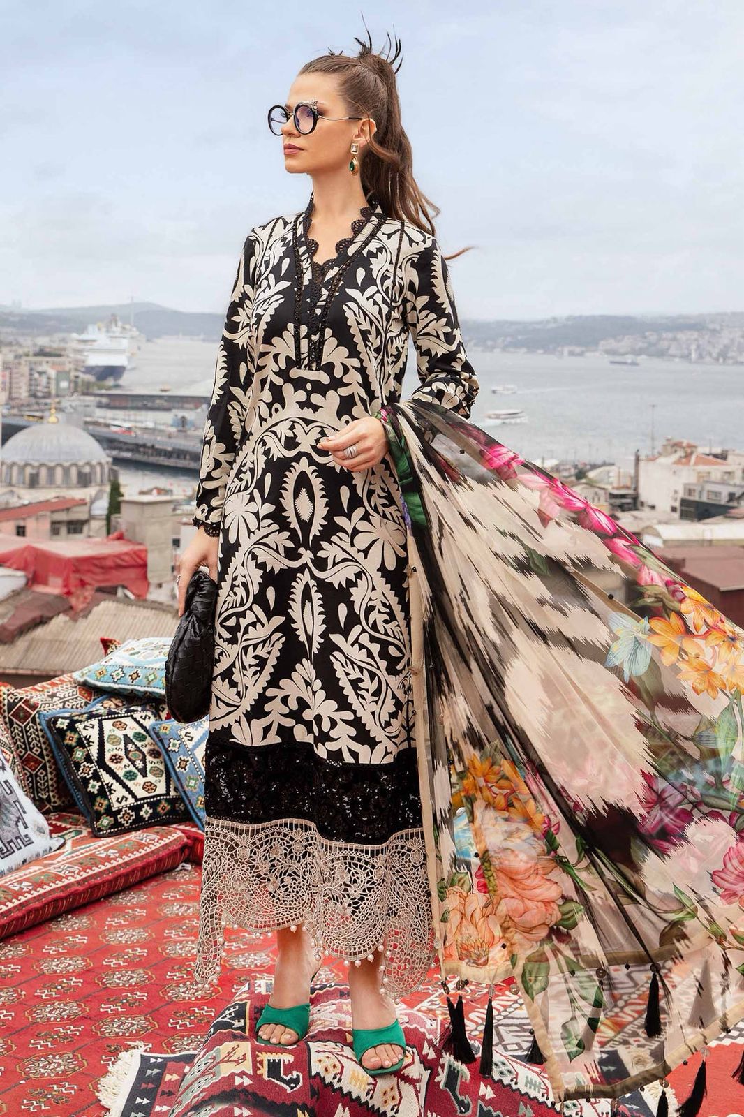 BRAND MARIA.B | DIGITAL PRINT LINEN | 3PC UNSTITCHED