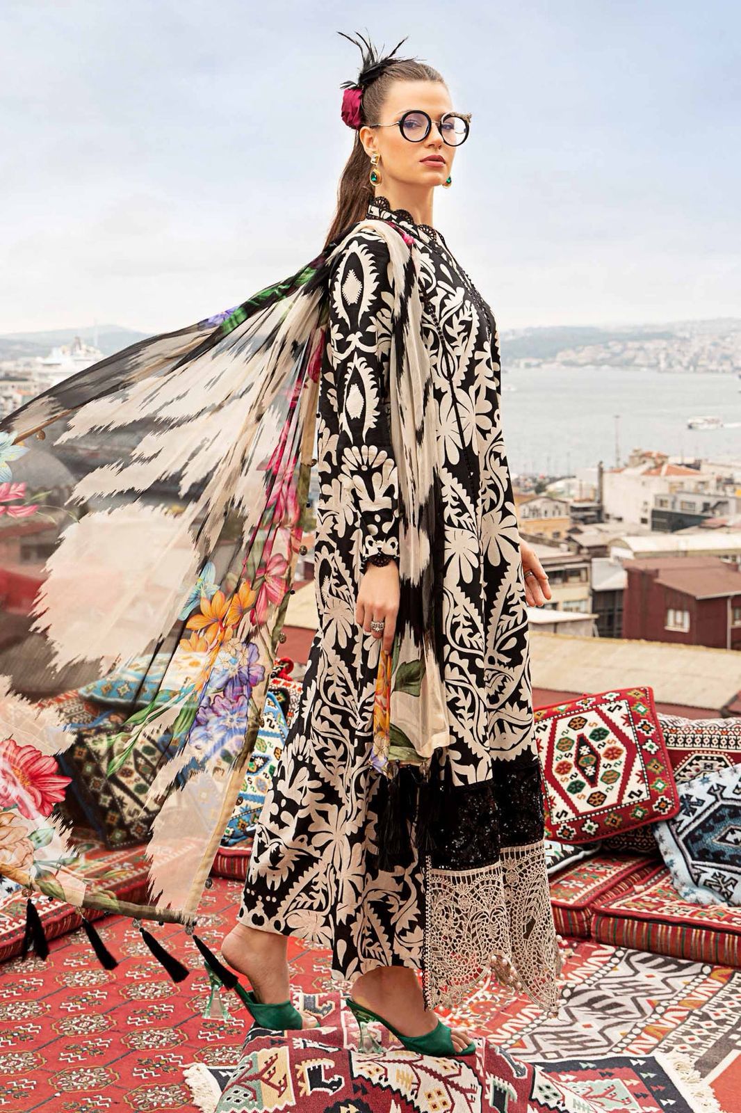 BRAND MARIA.B | DIGITAL PRINT LINEN | 3PC UNSTITCHED