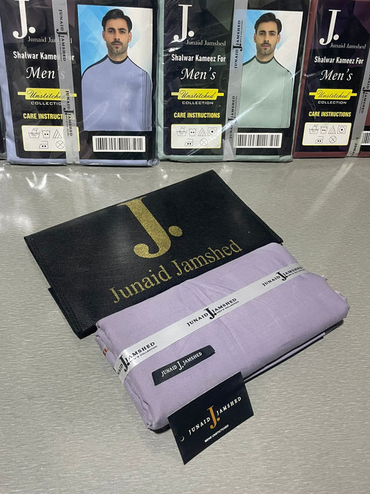 JUNAID JAMSHED ( ASH LILAC ) MEN Unstitched Summer Wash & Wear