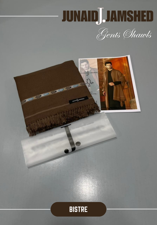 JUNAID JAMSHED- Premium - Gents Wool Shawl – Bistre
