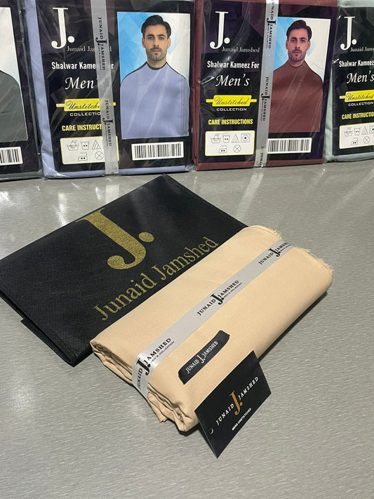 JUNAID JAMSHED ( CALM BEIGE ) MEN Unstitched Summer Wash & Wear