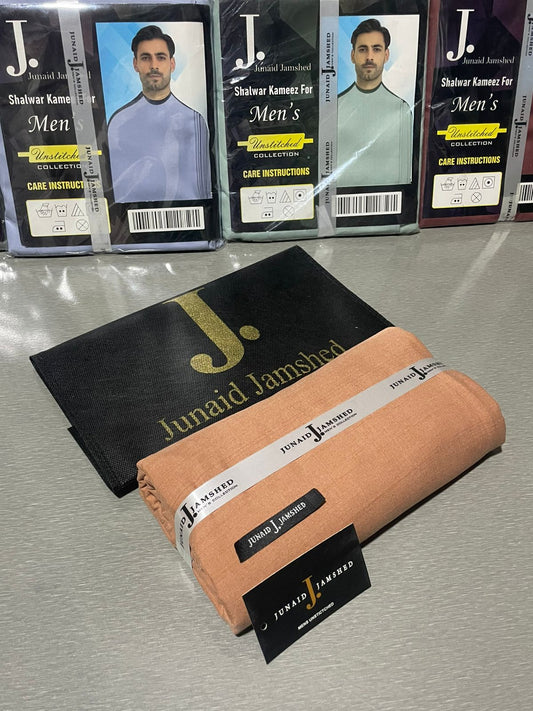 JUNAID JAMSHED ( COPPER CAROYLA ) MEN Unstitched Summer Wash & Wear