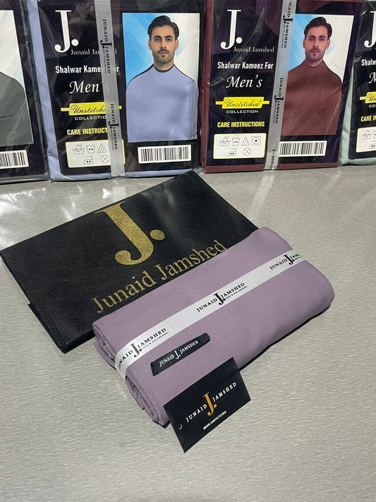 JUNAID JAMSHED ( PLUM ) MEN Unstitched Summer Wash & Wear