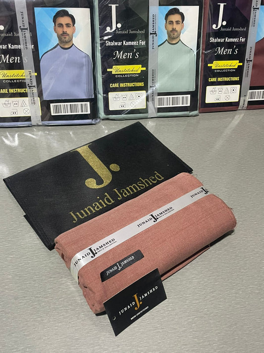 JUNAID JAMSHED ( REDWOOD ) MEN Unstitched Summer Wash & Wear