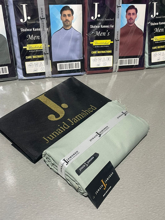 JUNAID JAMSHED ( RETRO GREY ) MEN Unstitched Summer Wash & Wear