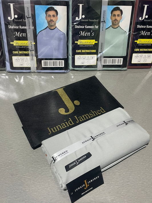 JUNAID JAMSHED ( RUSTIC GREY ) MEN Unstitched Summer Wash & Wear