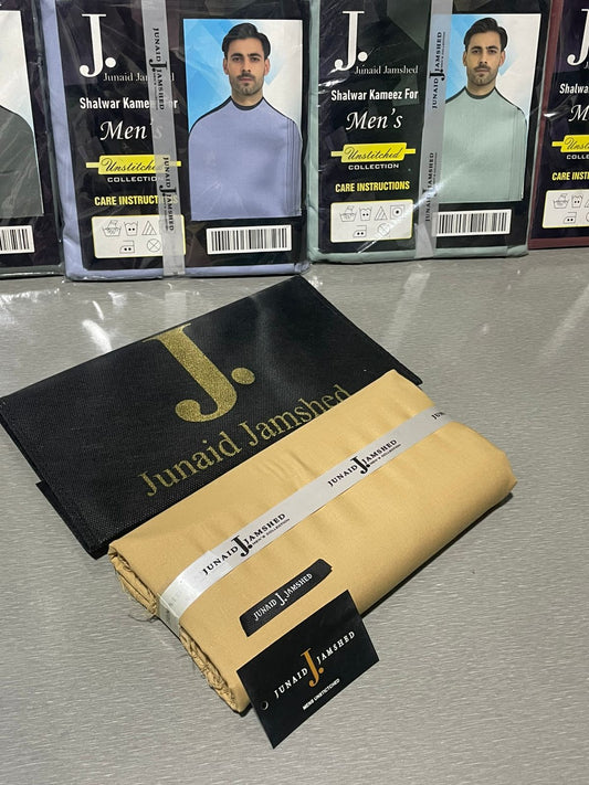 JUNAID JAMSHED ( SOFT COFFEE ) MEN Unstitched Summer Wash & Wear