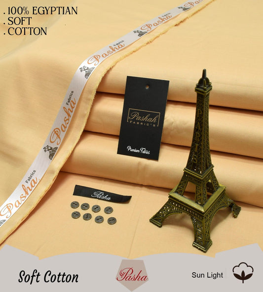 PASHA ( SUN LIGHT ) MEN Unstitched Summer Soft Cotton
